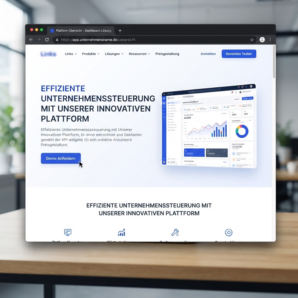 Beispiel einer modernen editierbaren Website